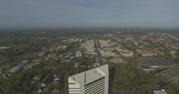 Tallahassee Florida Aérea V25 Rotación Universidad Centro Ciudad Dji Inspire — Vídeos de Stock