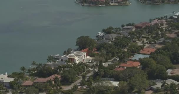 Sarasota Florida Havacılık Lido Anahtarı Körfez Kıyısına Doğru Eğiliyor Dji — Stok video