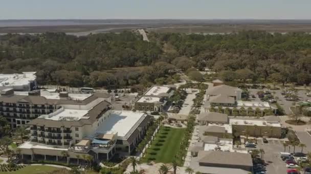 Jekyll Island Georgia Survol Aérien Stations Balnéaires Tout Compris Mars — Video