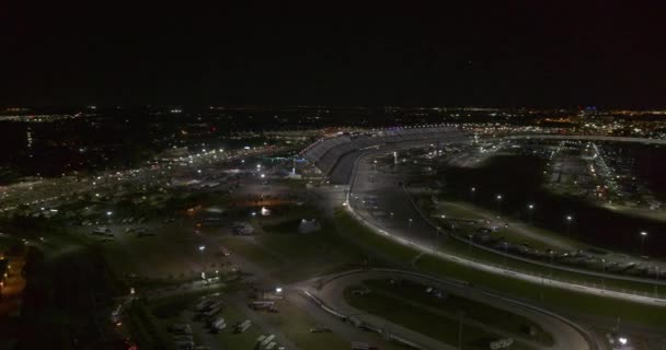 Daytona Sahili Florida Havacılık Soldan Sağa Uluslararası Yarış Pistinin Kuş — Stok video