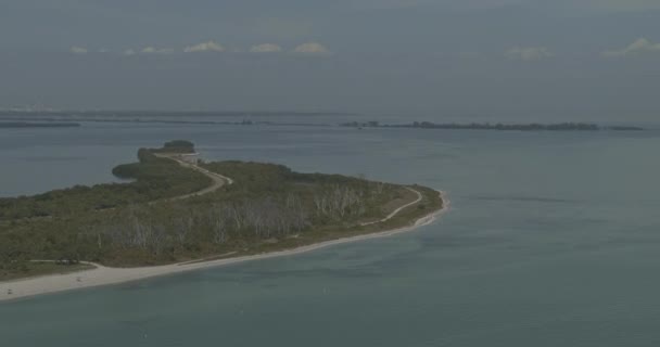 Fort Soto Park Florida Aerial Pan Esquerda Para Direita Tiro — Vídeo de Stock