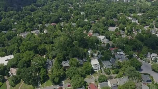 Atlanta Georgia Aerial V610 Sklon Nahoru Dolů Záběr Buckhead Okresu — Stock video