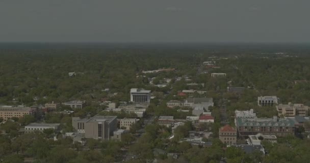 Gainesville Florida Aerial 180 Graus Panning Tiro Sobre Áreas Parque — Vídeo de Stock
