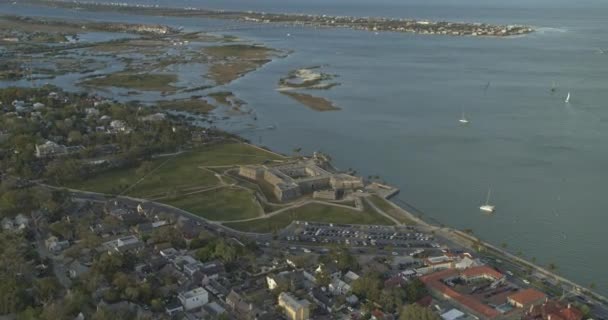 Augustine Florida Vue Aérienne Castillo San Marcos Dji Inspire Mars — Video