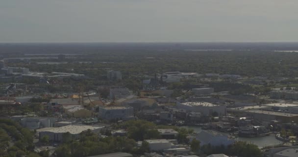 Orlando Florida Aerial V21 Schwenk Von Rechts Nach Links Stadtbild — Stockvideo