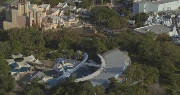 Orlando Florida Aerial V30 Birdseye Shot Water Park Dji Inspire — Wideo stockowe
