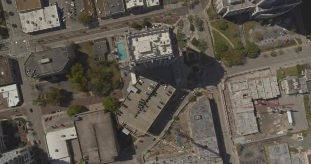 Orlando Florida Aerial Κάθετη Λήψη Στο Κέντρο Της Πόλης Κατά — Αρχείο Βίντεο