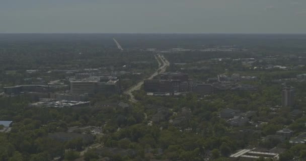 Gainesville Florida Aerial Birdseye Sklon Dolů Pohled Univerzitní Kampus Okolní — Stock video
