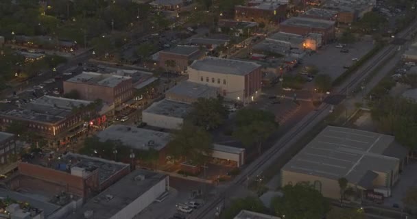 Tampa Florida Aerial V54 Roterande Fågelskådning Skott Den Historiska Ybor — Stockvideo