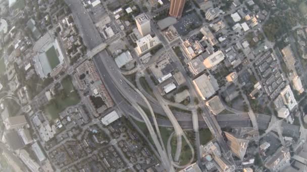 Atlanta ciudad aérea sobre el centro de — Vídeo de stock