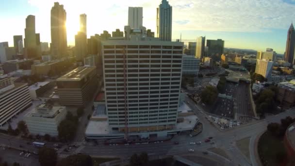 Atlanta stadsbilden antenn — Stockvideo