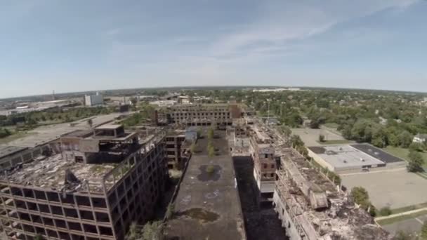 Packard Automotive Plant in Detroit. — Stock Video