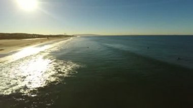 La Dockweiler plaj boyunca hava.