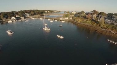 Hava üstgeçidin atış York Harbor, Maine.