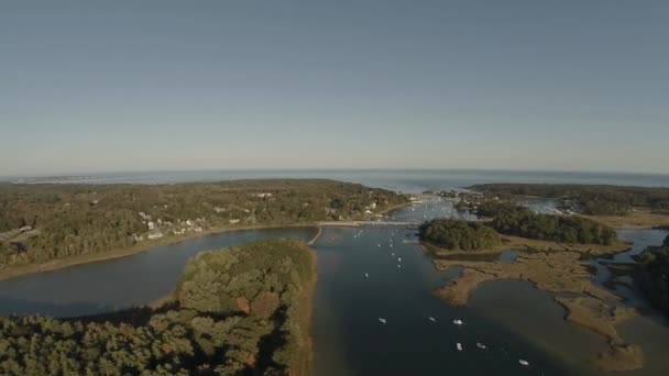 York hamnområde, Maine. — Stockvideo