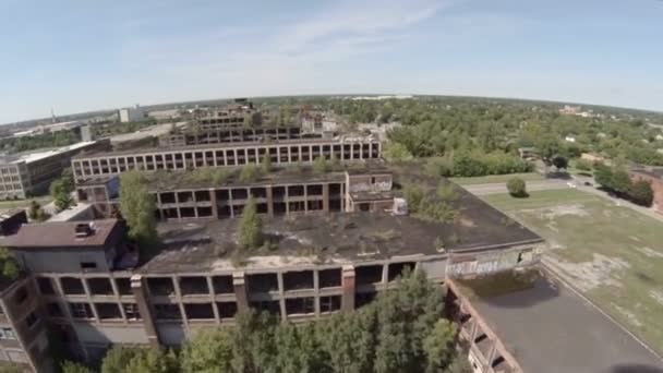 Planta Automotriz Packard abandonada en Detroit . — Vídeo de stock