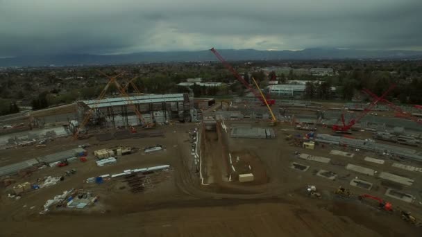 Grande canteiro de obras — Vídeo de Stock