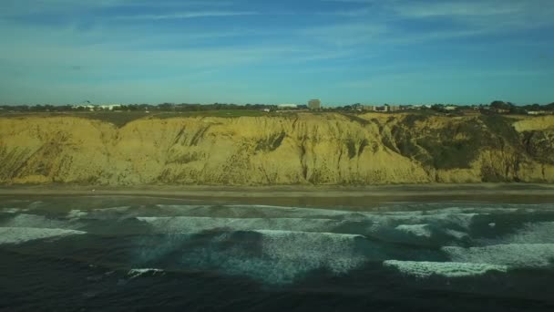 Torrey Pines ve siyahın Beach — Stok video