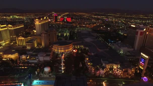 Panoráma města Las Vegas za svítání — Stock video