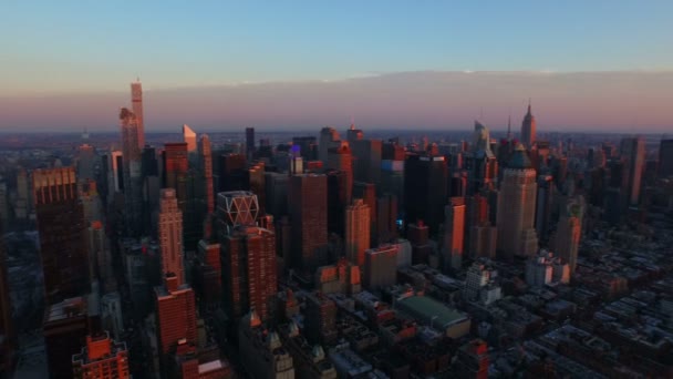 Manhattan and New Jersey cityscapes — Stock Video