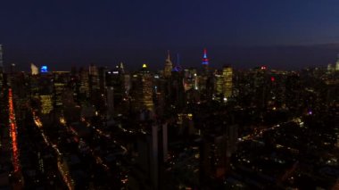 Manhattan cityscape geceleri