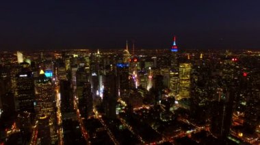 Manhattan ve New Jersey cityscapes