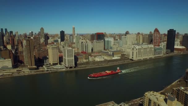 Міський пейзаж Східно Manhattan Midtown. — стокове відео