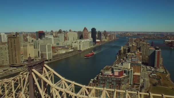 纽约城空中 — 图库视频影像