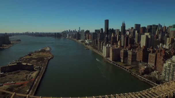 Aérea de la ciudad de Nueva York — Vídeo de stock