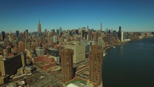 Aérea de la ciudad de Nueva York — Vídeo de stock