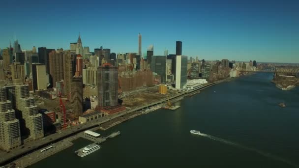 Aérea de la ciudad de Nueva York — Vídeo de stock