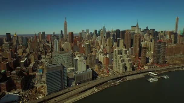 Aérea de la ciudad de Nueva York — Vídeo de stock