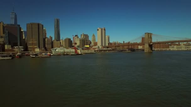 Financiële district van Manhattan. — Stockvideo