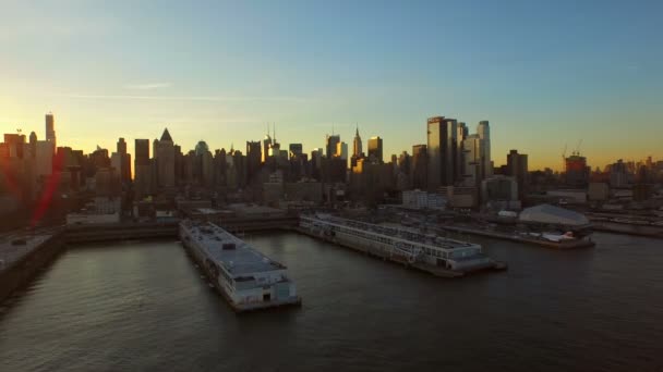 Aérea de la ciudad de Nueva York — Vídeos de Stock