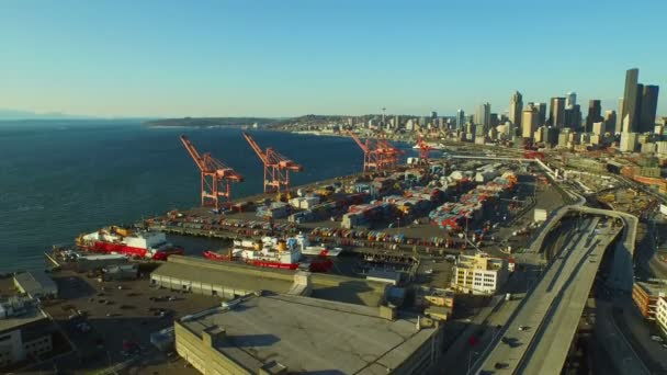 Seattle Aerial — Stock Video