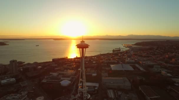 Antenna di Seattle — Video Stock