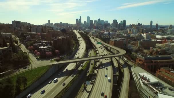 Seattle Aerial — Stock Video