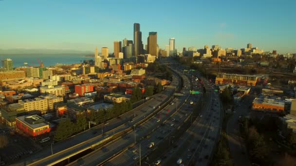 Aérea de Seattle — Vídeo de stock