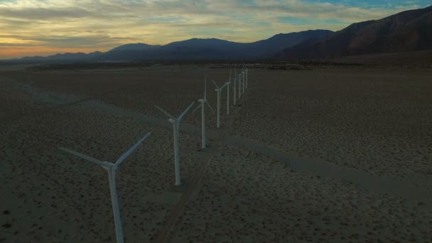 Antenne für Windkraftanlagen — Stockvideo