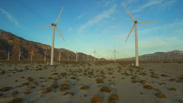 Antenne für Windkraftanlagen — Stockvideo