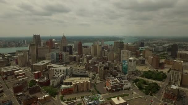 Detroit antenne — Stockvideo