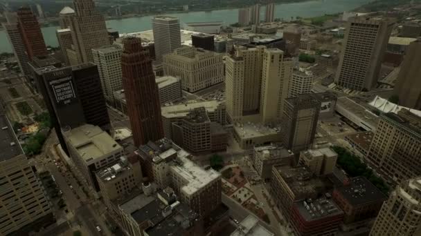 Detroit Aerial — Stock Video