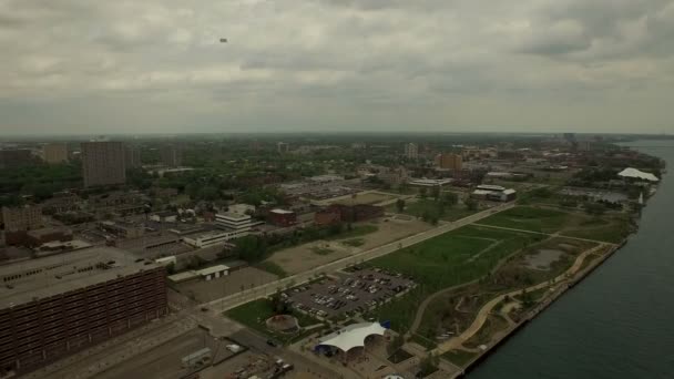 Aerea di Detroit — Video Stock