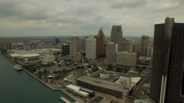 Aerea di Detroit — Video Stock