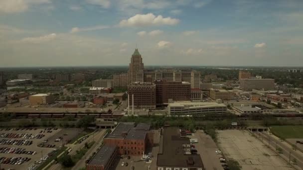 Detroit antenne — Stockvideo