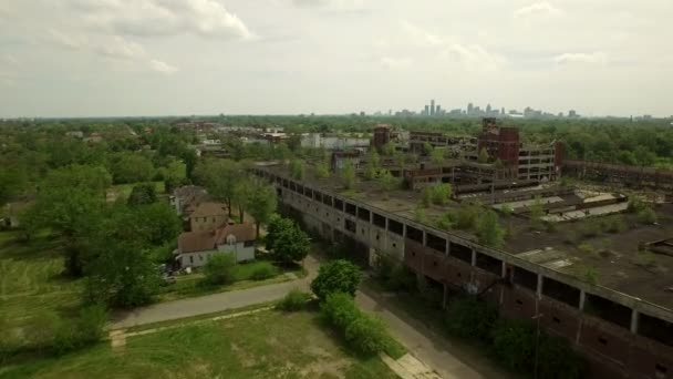 Antena de Detroit — Vídeo de stock