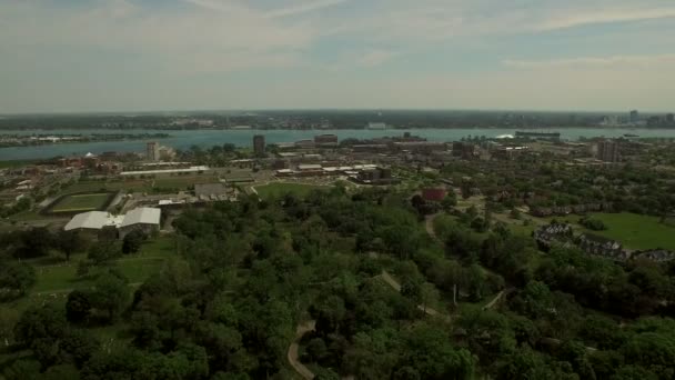 Detroit Aerial — Stock Video