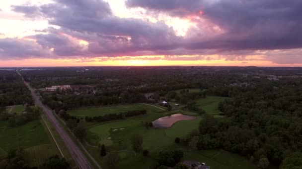 Antena de Troy Michigan — Vídeos de Stock