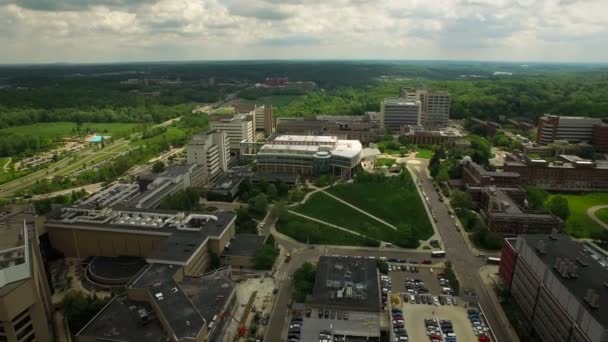 Ann Arbor luchtfoto — Stockvideo