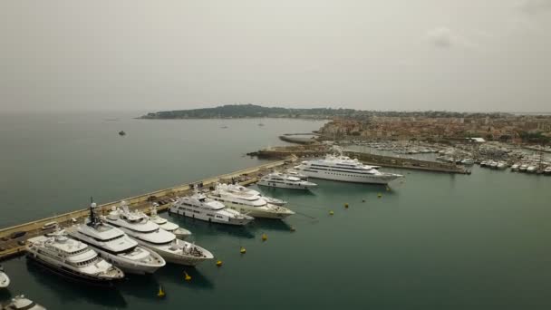 Antibes Flygfoto — Stockvideo